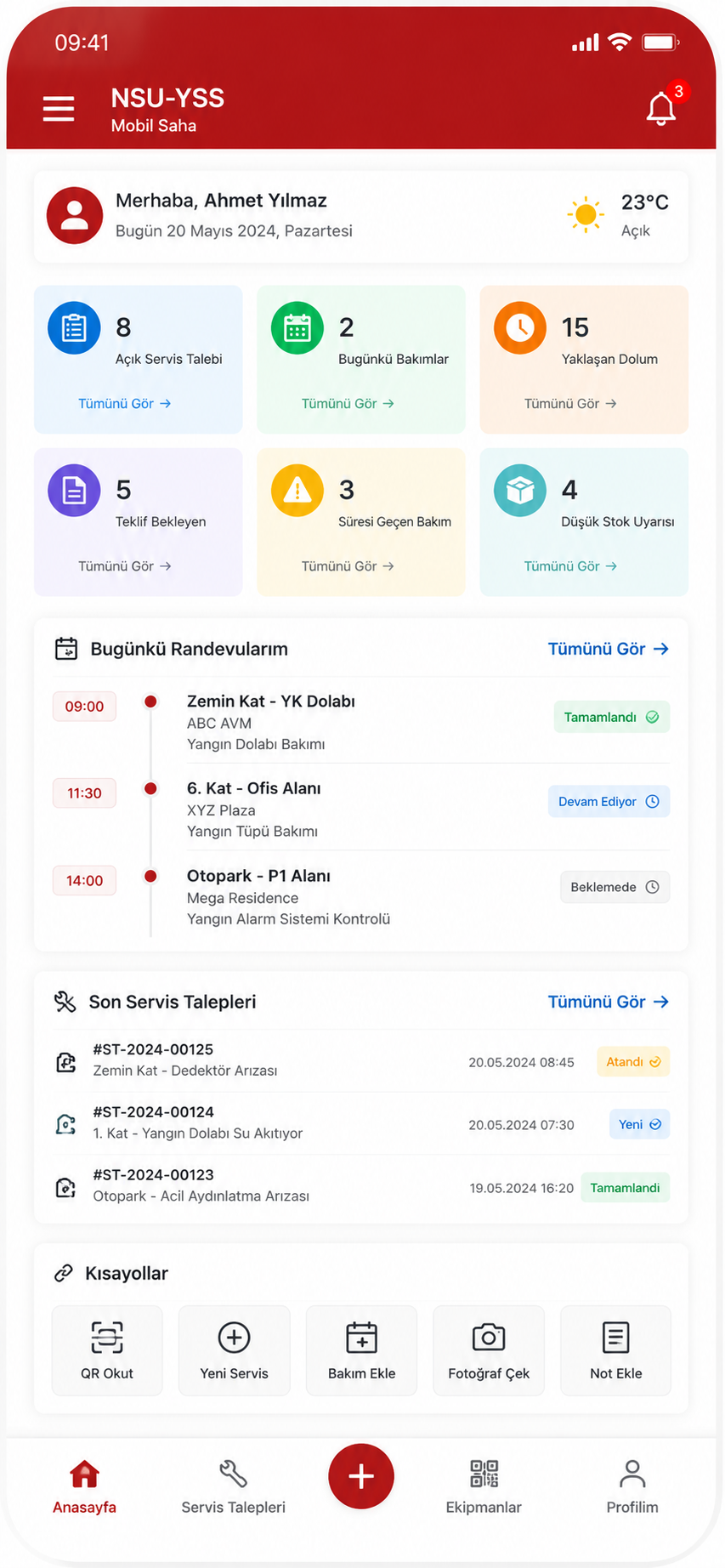 NSU-YSS Mobil Saha Uygulaması